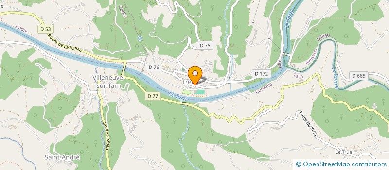 localisation de l'entreprise TREBAS FOOTBALL CLUB  TREBAS