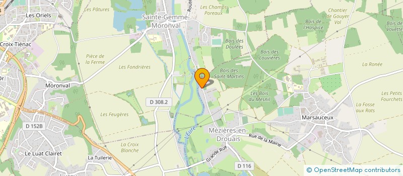 localisation de l'entreprise TREBEL INVEST à SAINTE-GEMME-MORONVAL