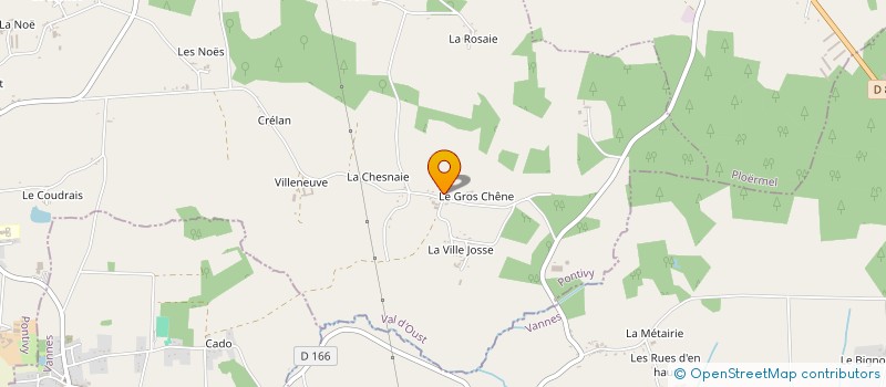 localisation de l'entreprise TREBIGUEZ  VAL D'OUST