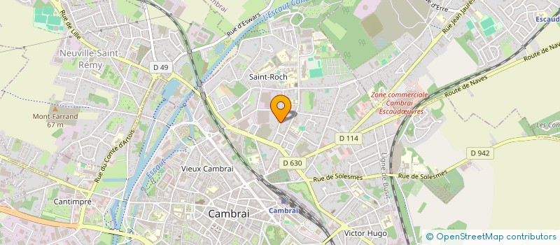 localisation de l'entreprise TREBON à CAMBRAI