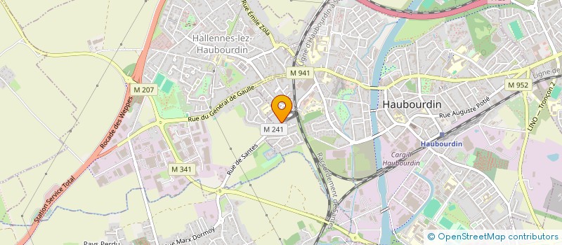 localisation de l'entreprise TREBOR  HAUBOURDIN