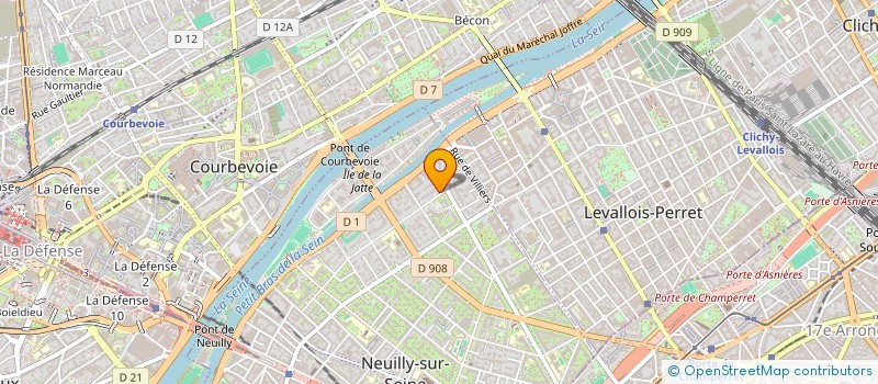 localisation de l'entreprise TREBOR INTERNATIONAL à NEUILLY-SUR-SEINE