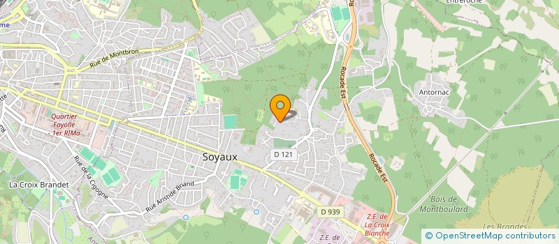 localisation de l'entreprise TREBORYS  SOYAUX