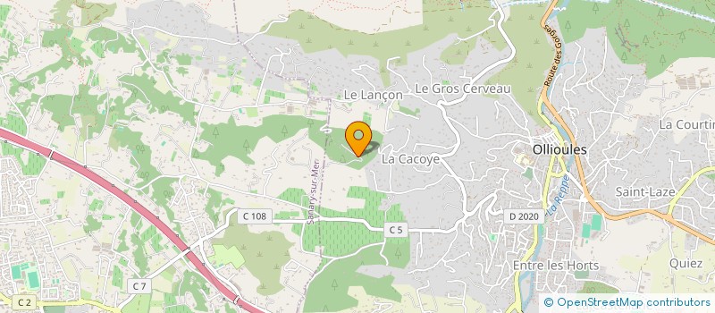 localisation de l'entreprise TREBOU  OLLIOULES