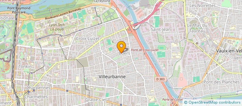 localisation de l'entreprise TREBUIL-BONNET INDIVISION  VILLEURBANNE