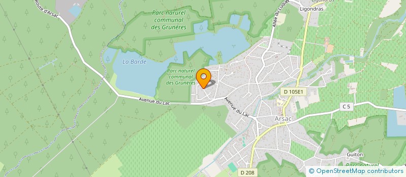 localisation de l'entreprise TREC STUDIO  ARSAC