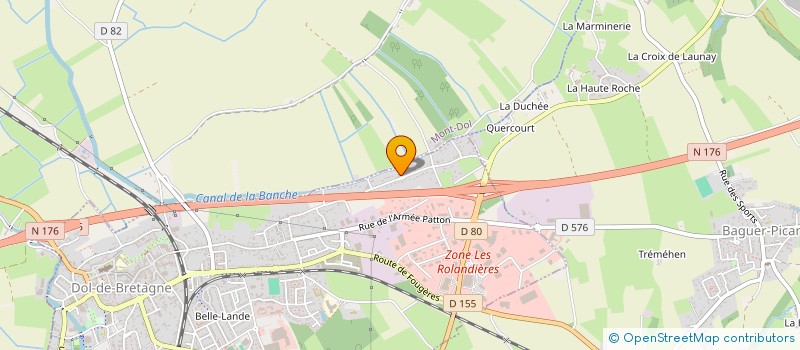 localisation de l'entreprise TRECAN ESPACES JARDINS  DOL DE BRETAGNE