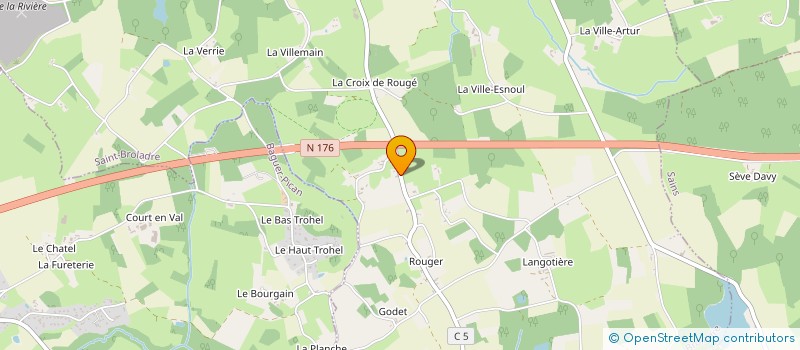 localisation de l'entreprise TRECAN MACONNERIE  SAINT-BROLADRE