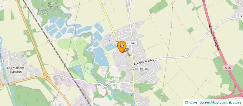 localisation de l'entreprise TRECASSIS MP  VERRIERES