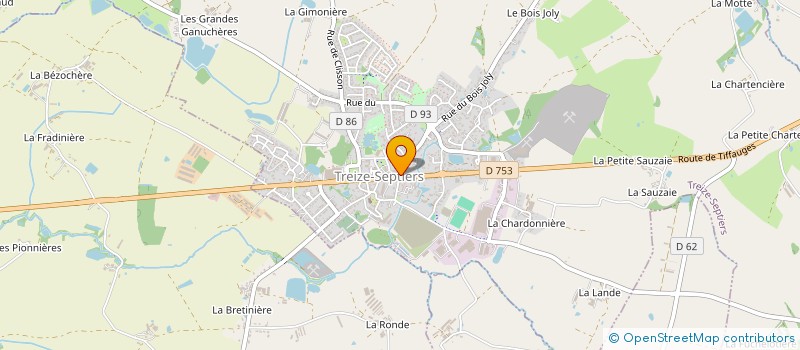 localisation de l'entreprise TRECEDIM ASSOCIATION  TREIZE-SEPTIERS