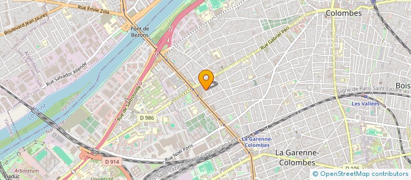 localisation de l'entreprise TRECENTO à COLOMBES
