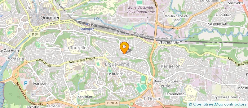 localisation de l'entreprise TREDAN BREIZH à QUIMPER