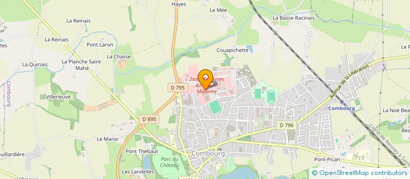 localisation de l'entreprise TREDE à COMBOURG