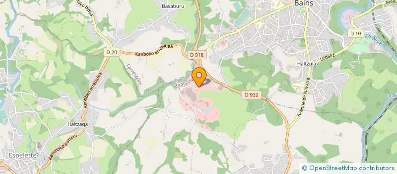 localisation de l'entreprise TREDEZ à ITXASSOU