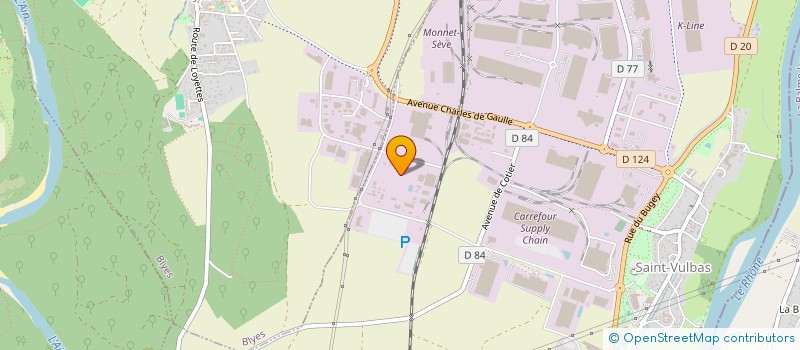 localisation de l'entreprise TREDI à SAINT-VULBAS