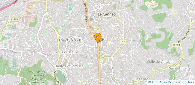 localisation de l'entreprise TREDI CONCEPT à LE CANNET