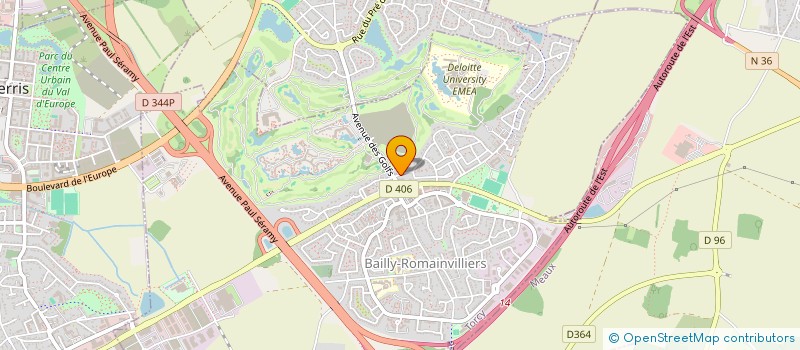 localisation de l'entreprise TREDOS  BAILLY-ROMAINVILLIERS