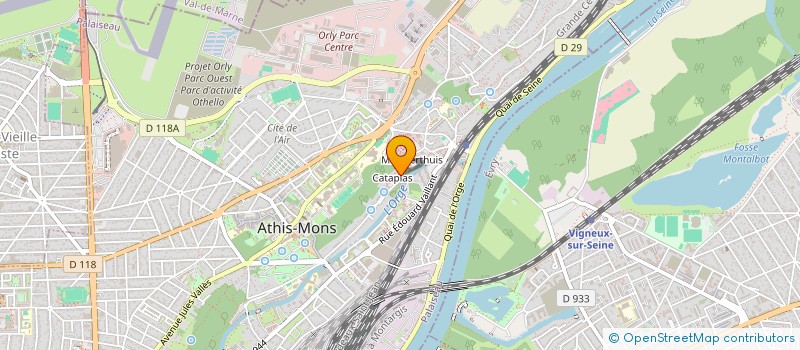 localisation de l'entreprise TREECOLOR ALLIANCE à ATHIS-MONS