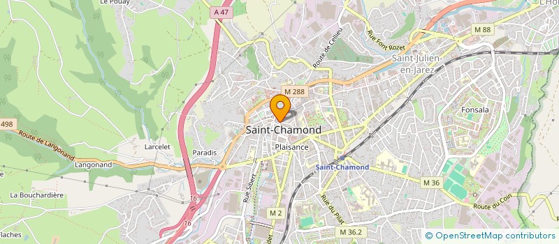 localisation de l'entreprise TREEDOR à SAINT-CHAMOND