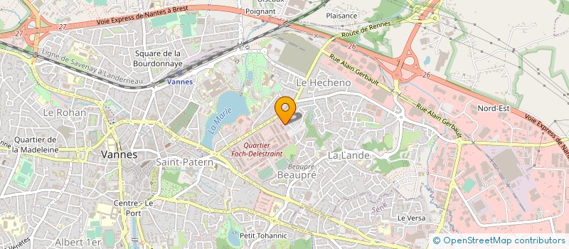 localisation de l'entreprise TREEHOUSE FRANCE à VANNES