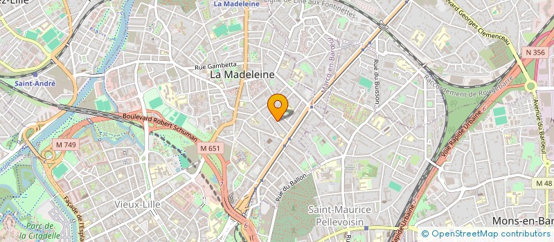 localisation de l'entreprise TREESURE à LA MADELEINE