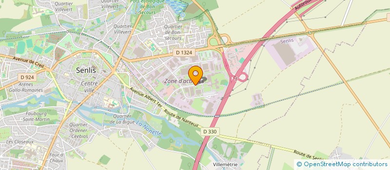 localisation de l'entreprise TREEVENT  SENLIS