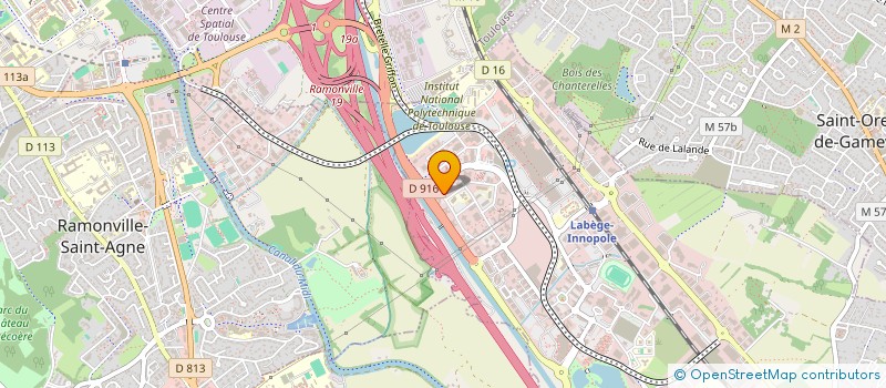 localisation de l'entreprise TREEZ TOULOUSE à LABEGE