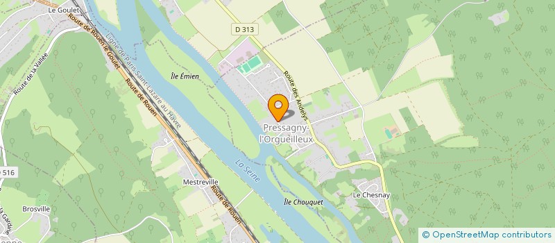 localisation de l'entreprise TREFEU TRANSPORTS EXPRESS  PRESSAGNY-L'ORGUEILLEUX