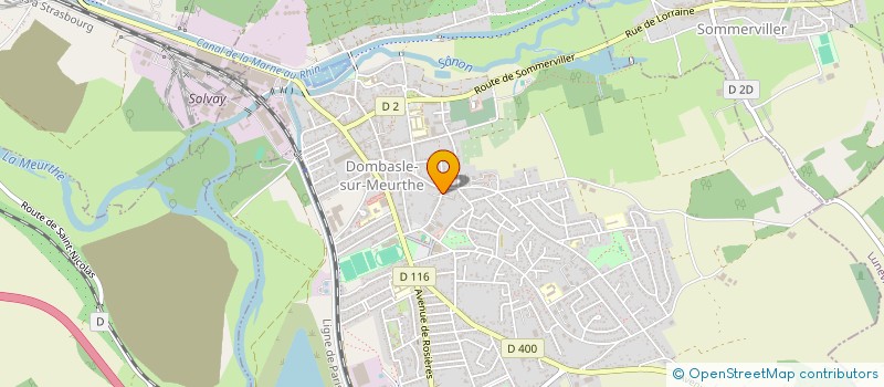localisation de l'entreprise TREFFEL à DOMBASLE-SUR-MEURTHE
