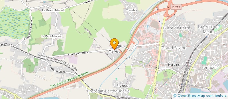 localisation de l'entreprise TREFFIA  TRIGNAC