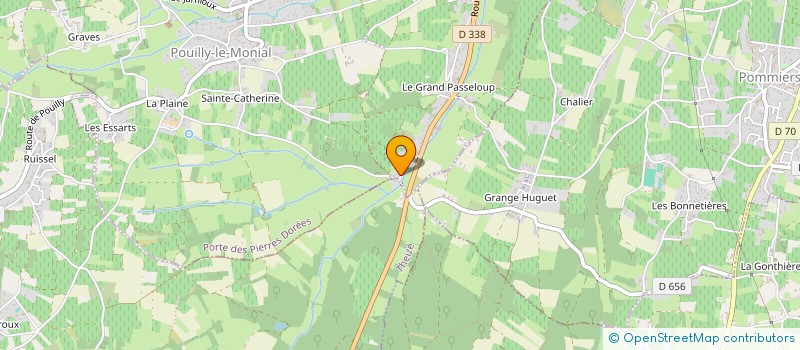 localisation de l'entreprise TREFFORT PAYSAGE  PORTE DES PIERRES DOREES