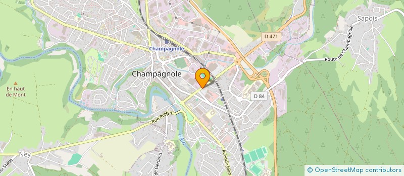 localisation de l'entreprise TREFFOT IMMOBILIER  CHAMPAGNOLE