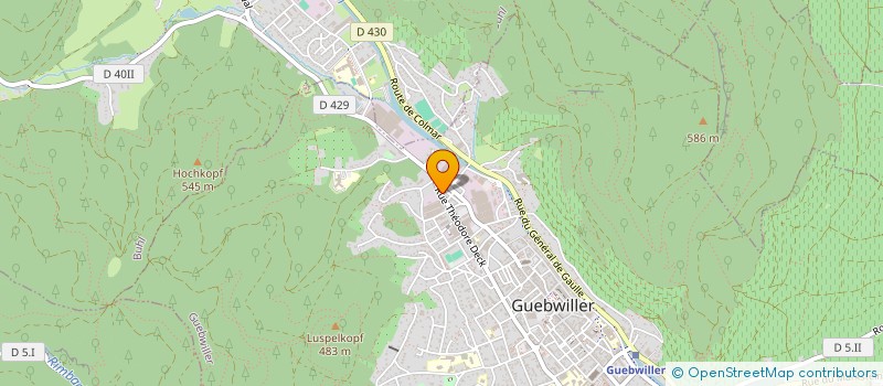 localisation de l'entreprise TREFICAL à GUEBWILLER