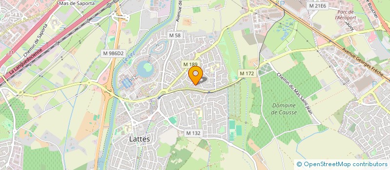 localisation de l'entreprise TREFLE à LATTES