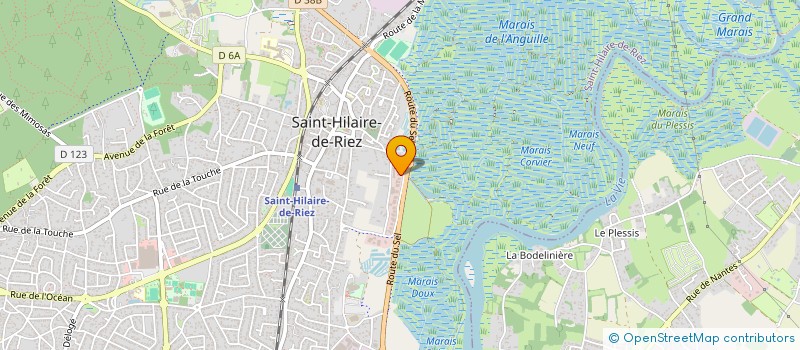 localisation de l'entreprise TREFLE à SAINT-HILAIRE-DE-RIEZ