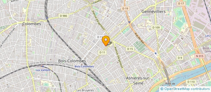 localisation de l'entreprise TREFLE à BOIS-COLOMBES