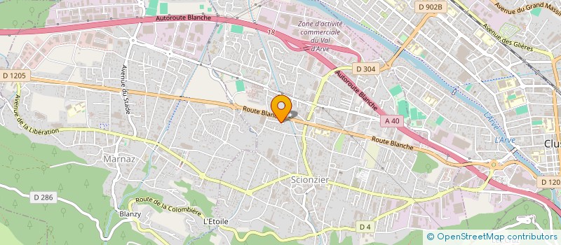 localisation de l'entreprise TREFLE à SCIONZIER