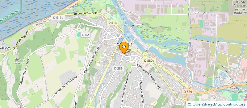 localisation de l'entreprise TREFLE ASSUR  HONFLEUR