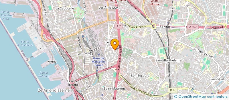 localisation de l'entreprise TREFLE BLEU à MARSEILLE