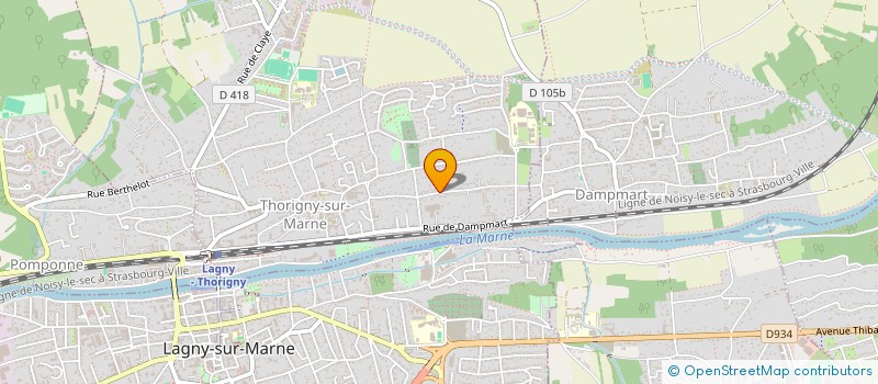 localisation de l'entreprise TREFLE IMMOBILIER  THORIGNY-SUR-MARNE