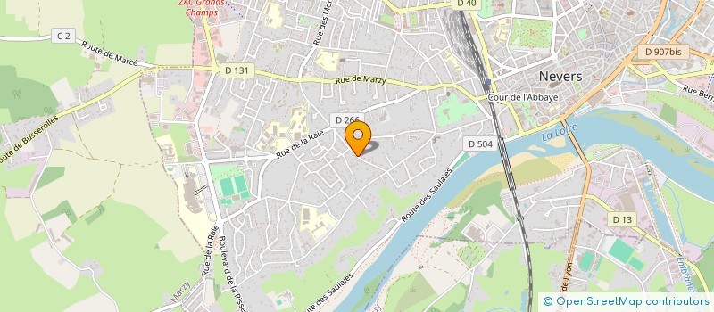 localisation de l'entreprise TREFLINK  NEVERS