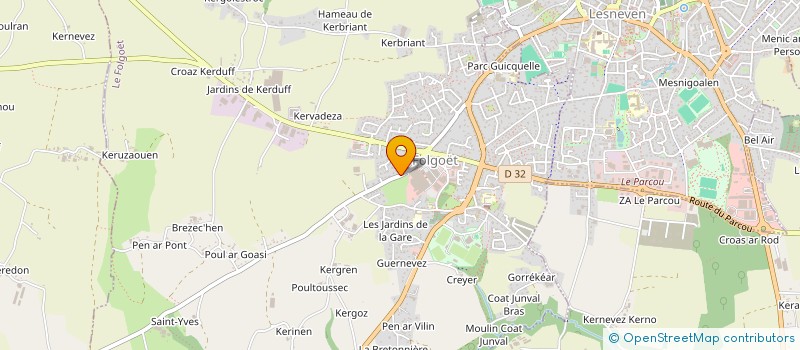 localisation de l'entreprise TREG HOLDING  LE FOLGOET