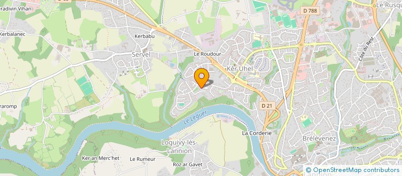 localisation de l'entreprise TREG'ORCHESTRE  LANNION