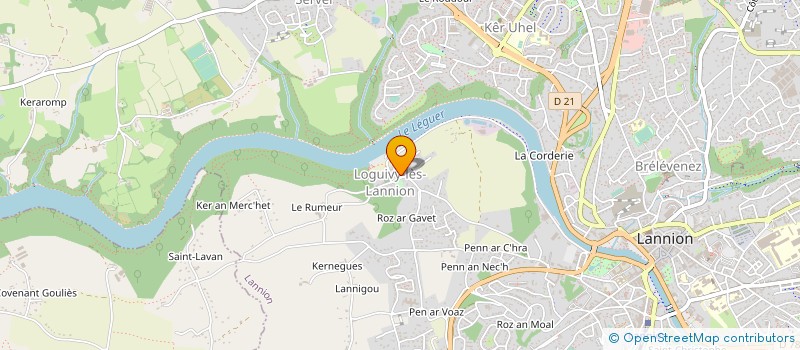 localisation de l'entreprise TREGALU à CAOUENNEC-LANVEZEAC