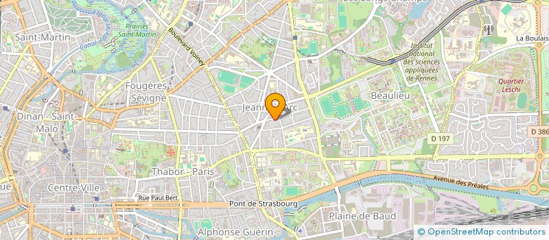 localisation de l'entreprise TREGANA  RENNES
