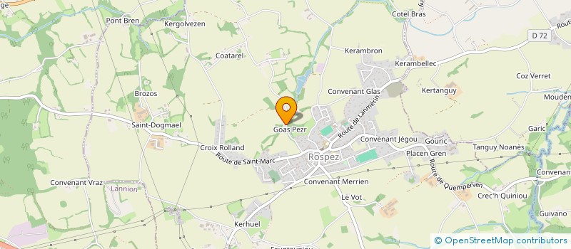 localisation de l'entreprise TREGAREZ  TREGASTEL