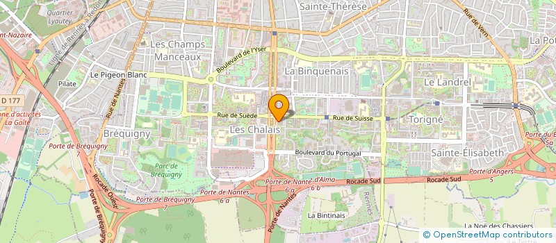 localisation de l'entreprise TREGOPORC  RENNES