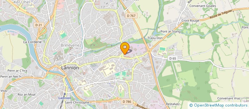 localisation de l'entreprise TREGOR CUISINES BAINS RANGEMENTS à LANNION