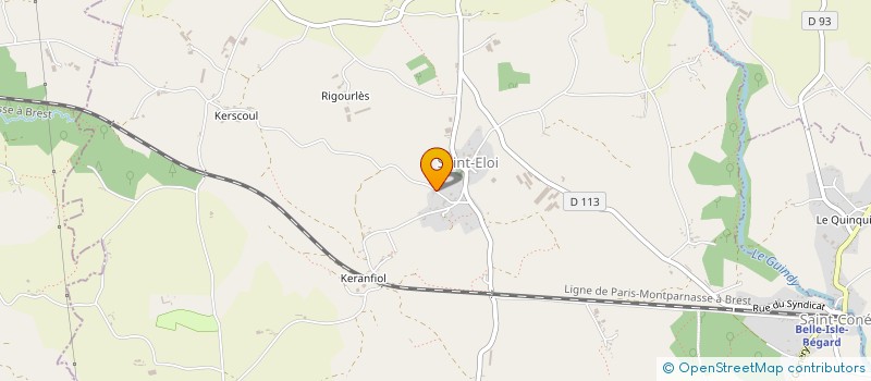 localisation de l'entreprise TREGOR ENERGIES à LOUARGAT
