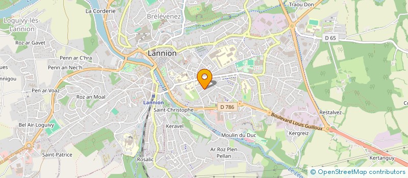 localisation de l'entreprise TREGOR LEVAGE à PLOUMILLIAU